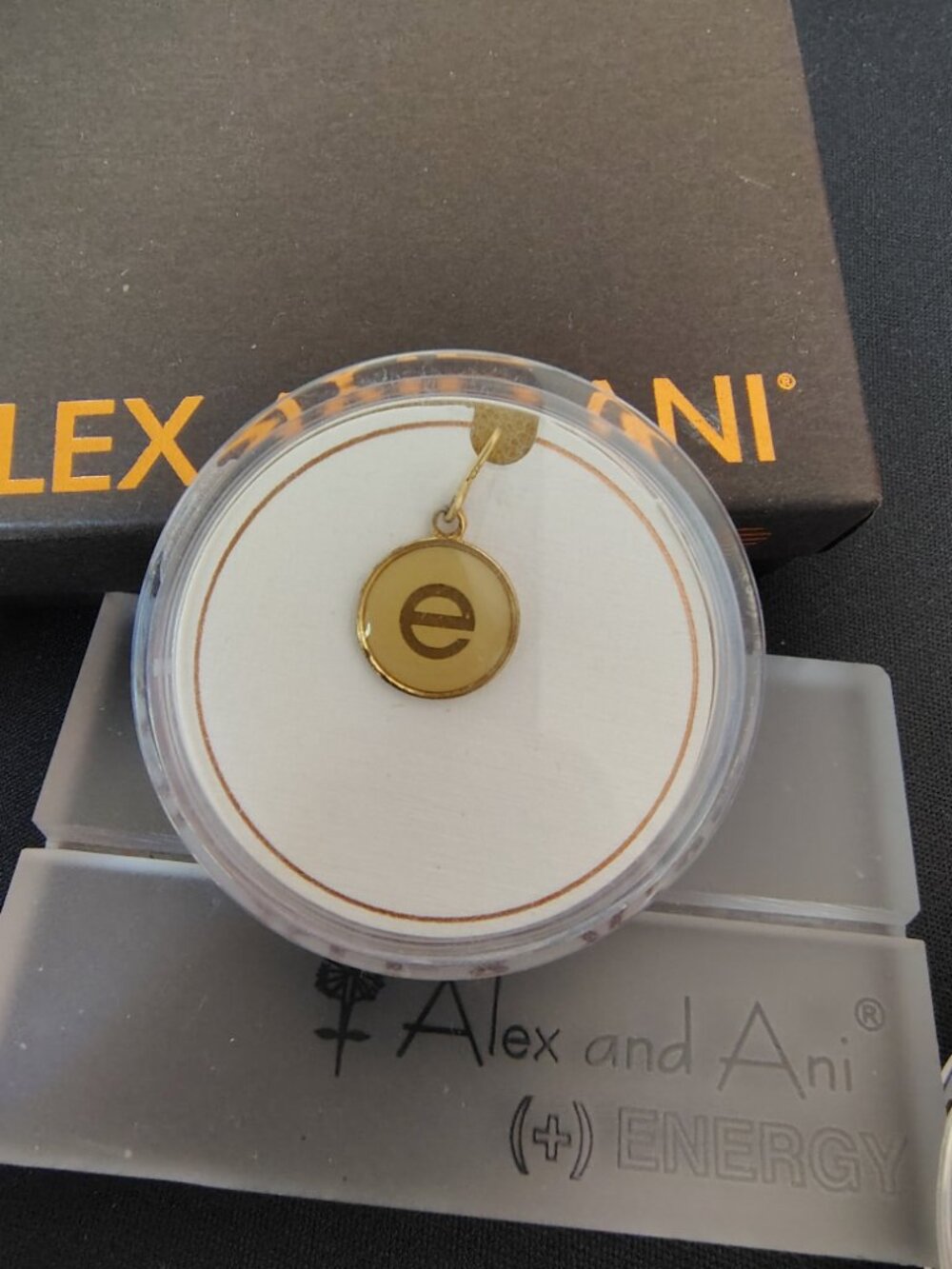 Alex and Ani 14kt Sterling Silver Initial E Charm 882